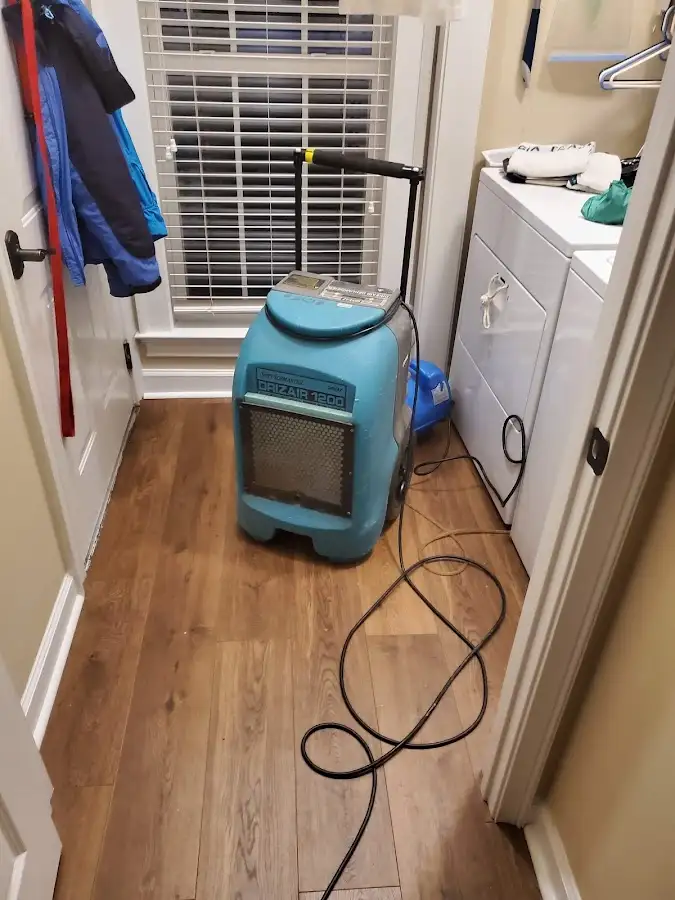 Commercial dehumidifier deployed for Flood Damage Cleanup in Sugar Land