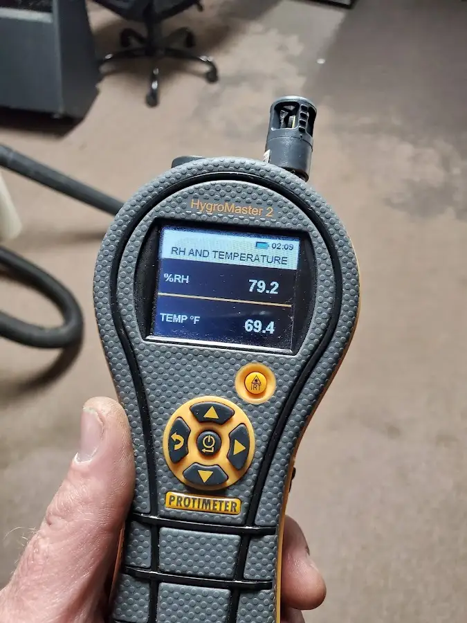 Moisture meter humidity assessment for Fire & Smoke Damage Restoration in Sugar Land